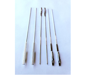 Haste em Metal Agulha com Mola 13cm (Par)