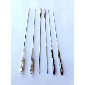 Haste em Metal Agulha com Mola 13cm (Par)