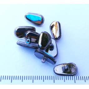 Plaqueta Metal Luxo 12mm (Par)