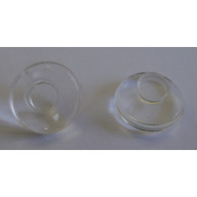 Plaqueta Silicone Redonda C/ Encaixe Redondo 9mm C/ 10 Pares