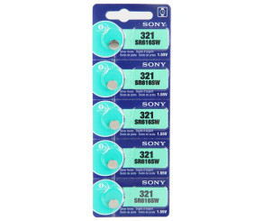 BATERIA SONY MAXELL OU ENERGIZER 321 / SR616SW CARTELA COM 1 UNID