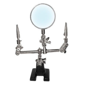 Lupa de Mesa C/ Pincas em Metal 