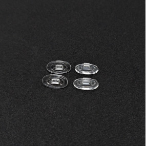 Plaqueta Silicone Encaixe Oval 12mm - 50 UNID