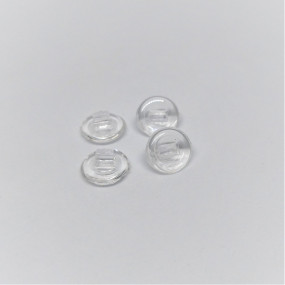 Plaqueta Silicone Encaixe Redonda - 9mm - 50 UNID